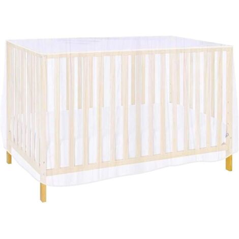 Universal baby cot mosquito net for babies 80 x 160 x 65 cm, white