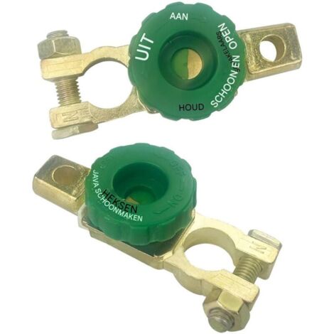 Universal-Batterietrennschalter (2-teilig), 12V/24V-Batterietrennschalter, Batterieschutzschalter, für 15–17 mm Elektrodenspitzen, für Motorräder und Autos