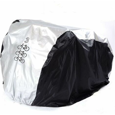 Universal Bike Covers 210T Nylon Waterproof Portable Lightweight for Outside Indoor Storage 3 Bikes Heavy Duty Bicycle Cover Anti Dust Rain UV Protection for Mountain Road Bike