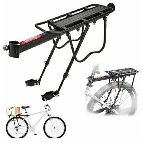 Peahog Bike Rear Rack,Adjustable Bike Luggage Cargo Rack,Bike Luggage/Cargo Carrier with Reflective Logo,10kg Load Aluminum Alloy Adjustable 