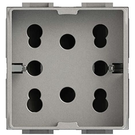 Universal bipolar y schuko 10/16A 2 módulos Side 4Box para LivingLight tech