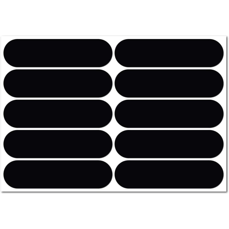 Universal Black Reflective Retro Sticker Set - Decals for Helmet, Motorcycle, Bicycle, Scooter. - Ahlsen