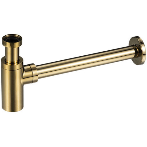 Universal Black Sink Siphon Tube, Stainless Steel Sink Siphon, 1 1/4 x 32mm, Titanium