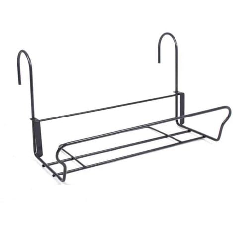 JARDIFER Universal-Blumenkastenhalter schwarz 41,5 x 17 cm