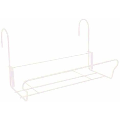 JARDIFER Universal-Blumenkastenhalter weiß 41,5 x 17 cm