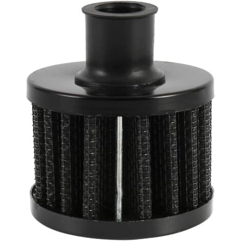 Universal Car Air Filter 12mm Round Crank Carbon Engine Air Filter Oil Pan for Car Motorcycle Quad