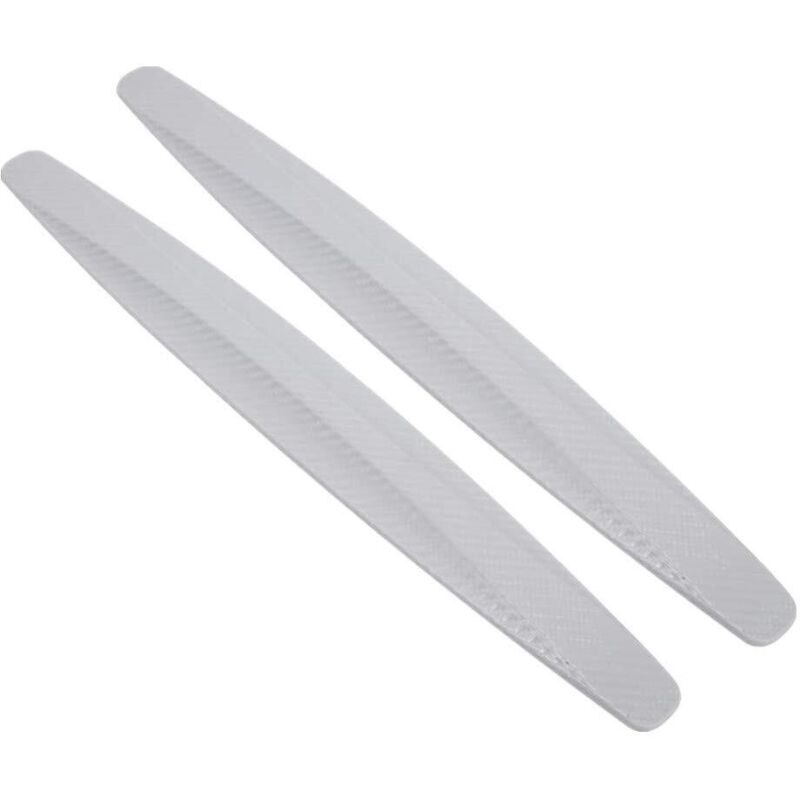 Tinor - Universal Car Front Rear Corner Bumper Guard Protector Carbon Fiber Anti-Collision Strip Sticker Anti-rub Edge (Grey)