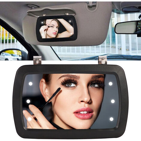Universal Car Interior Spiegel Touch Schalter Make-Up Spiegel Sonnenblende Hohe Klare Innen HD Spiegel 170110mm Eitelkeit spiegel