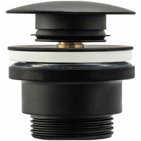 UNIVERSAL CLIC-CLAC REA SCHWARZER WASCHBECKEN-ABLAUF