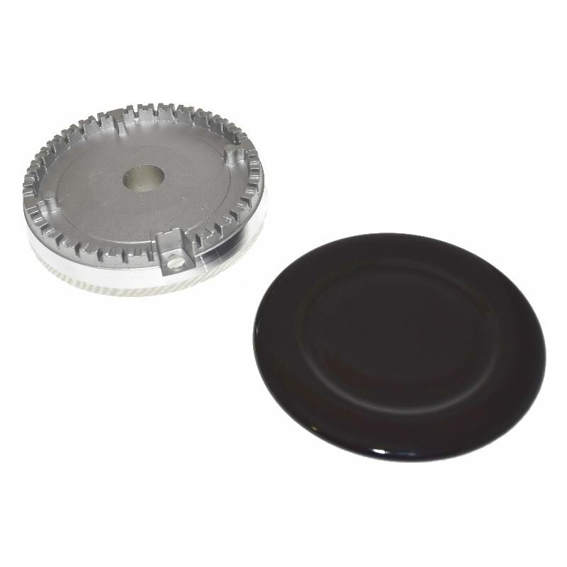 Universal Cooker Oven Gas Hob Burner Base and Cap Set 100mm