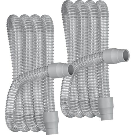 Universal-CPAP-Schlauch, 1,8 m, für alle CPAP-Maschinen, Standard 22 mm, Grau, 2 Stück, Geeignet für ResMed, Philips Viacom und andere Beatmungsgeräte.
