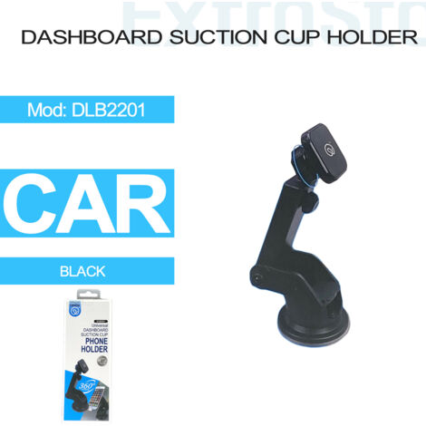 Universal Dashboard Suction cup holder, Black