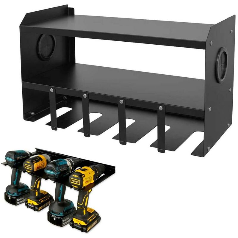 Universal Dewalt Makita Bosch Drill Impact Driver Wall Charging Rack Storage