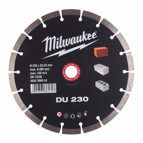 Universal-Diamantscheibe 230mm Durchmesser von MILWAUKEE 4932399524