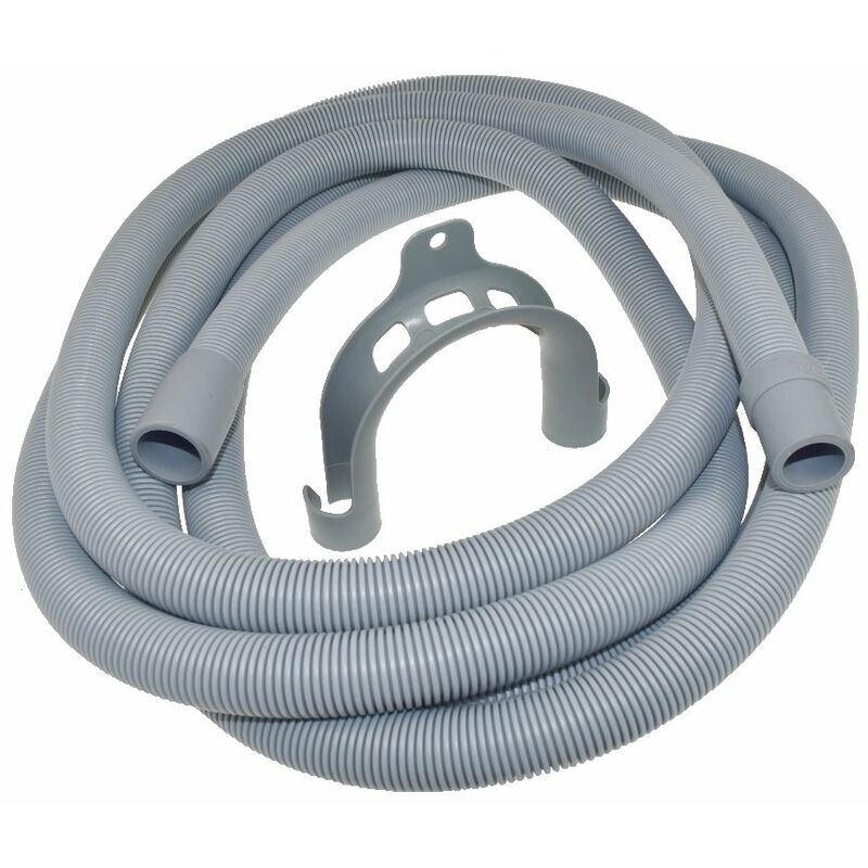 Ufixt - Universal Dishwasher Washing Machine Drain Outlet Hose and Hook 4 Meter Length 19-22mm