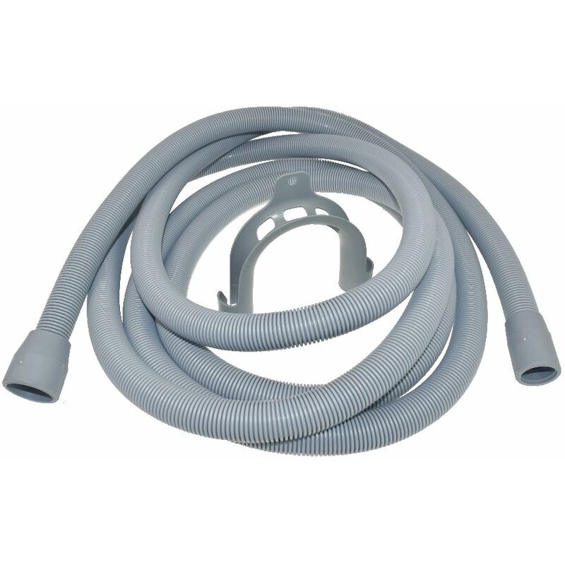 Ufixt - Universal Dishwasher Washing Machine Outlet Drain Hose and Hook 4 Meter Length 22-29mm