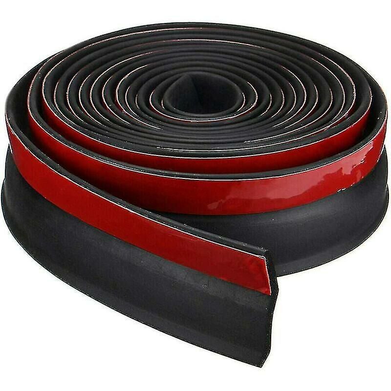 Crea - Universal Diy Garage Door Lower Threshold Rubber Seal Strip Weatherstrip Replacement Flood Barrier For Garage Doors Insulation Length 2.5m