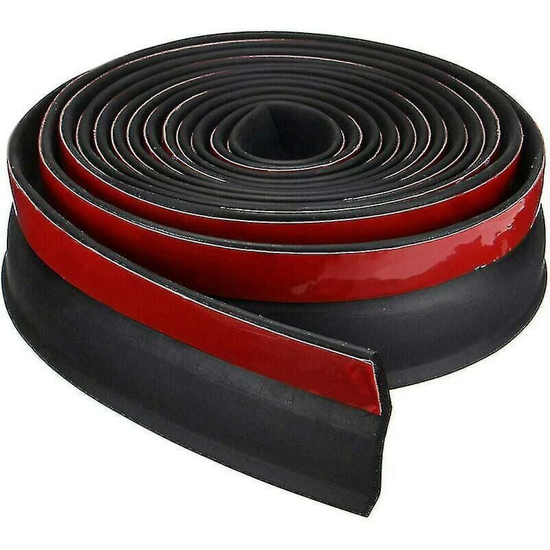 Universal Diy Garage Door Lower Threshold Rubber Seal Strip Weatherstrip Replacement Flood Barrier For Garage Doors Insulation Length 2.5m Thickness 6