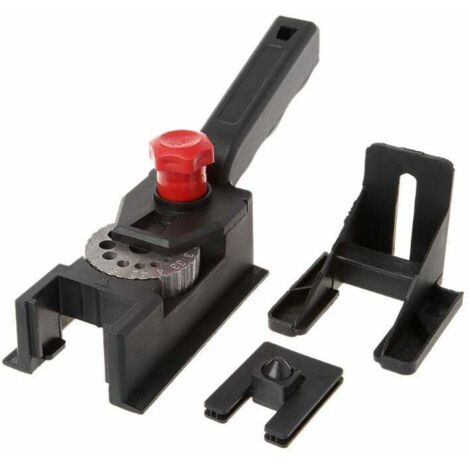 Universal drilling template with adjustable hole sizes, suitable for wooden dowels, non-slip, Ø 3-12 mm
