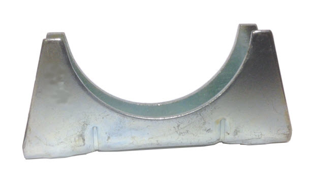 Universal Exhaust pipe cradle 76 mm pipe - Zinc Plated Mild Steel