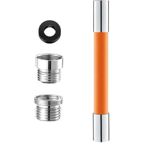 Universal Extension Tube with Connector 360° Free Bending Faucet Extender for Bathroom Sink Faucet for Kitchen and Bathroom