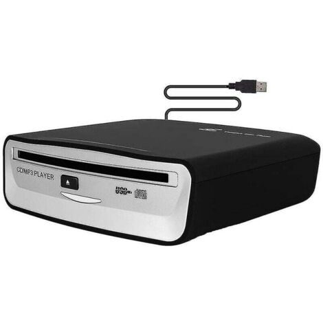 Universal External Car CD Player - Portable CD player that plugs into the USB port of a car, laptop or TV.