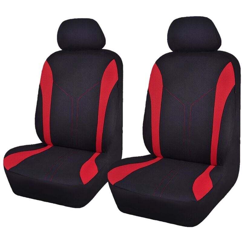 Image of ZVD - Universal Fashion Mesh Autositzbezüge (2 Fronten, Schwarz Rot)