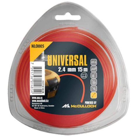 Universal - Fil nylon rond Ø 2,4 mm x 15 m