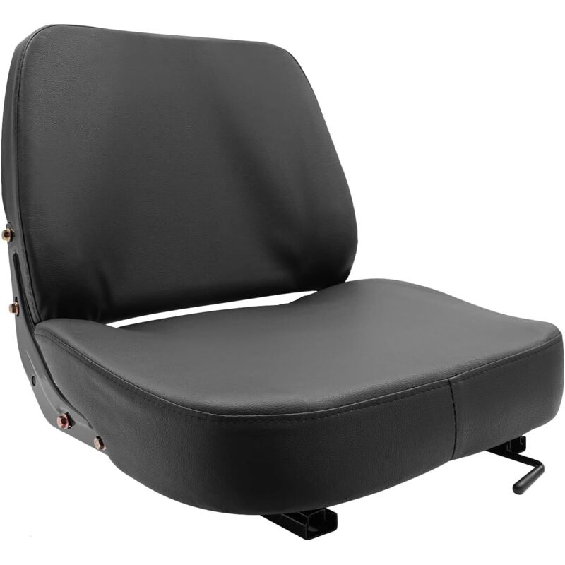 Universal Forklift Seat, Replacement Mechanical Seat Tractor Seat with Adjustable Handle, for Tractor Loader Excavator