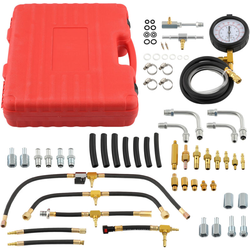 Fuel Injection Pump Pressure Tester Manometer Car Auto Gauge Kit System Test Kit