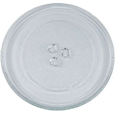 Universal Glass Microwave Turntable with 3 Holders, 24.5cm