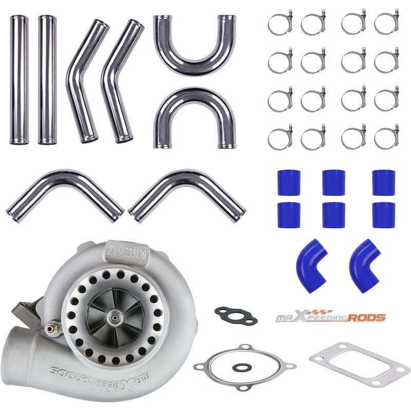 Maxpeedingrods - Universal gt35 turbo Turbocharger Water Cooled 2.5 inch Intercooler Piping Kit