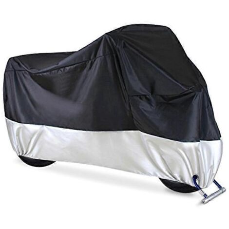 Universal Housse de protection extérieure UV imperméable pour moto, scooter et vélo - Taille L, anti-pluie et anti-poussière, résistant aux intempéries (172 caractères)
