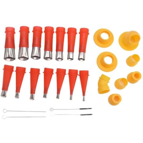 Universal Integrated Rubber Nozzle Tool Kit, Caulking Nozzle Applicator Coating for Bathroom Kitchen Window Sink Seals