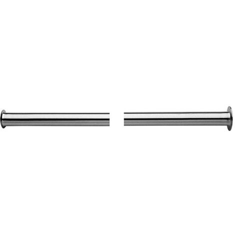 Universal Kupferrohr 457005 10x700mm, verchromt, 3/8" Bördelx1/2" Bördel