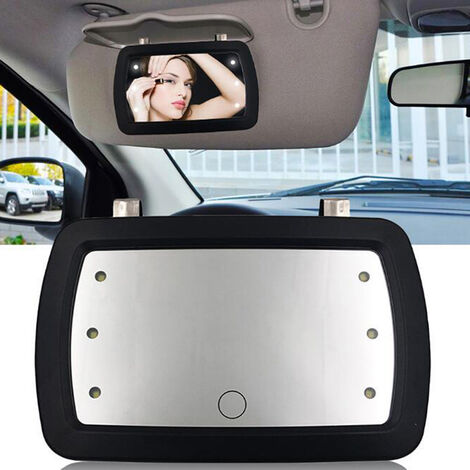 Universal LED Auto Innen Spiegel Touch Schalter Make-Up Spiegel Sonnenblende Hohe Spiegel
