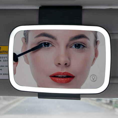 Universal LED Licht Auto Innen Spiegel Touch Make-Up Sonnenblende Eitelkeit Rückansicht Kosmetische Clip Sonnenschutz Lkw SUV auto Reise