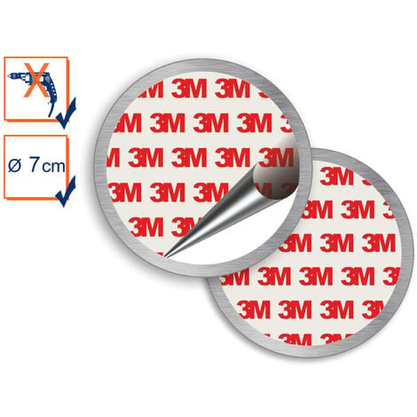 ELRO Universal Magnethalter Montageset Ø 7cm für Rauchmelder