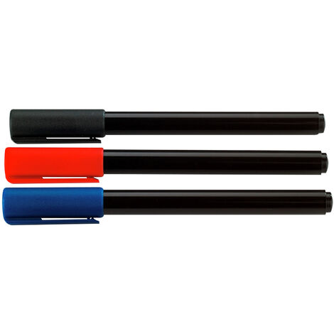 Universal-Marker, 3er Set, Rot/Schwarz/Blau