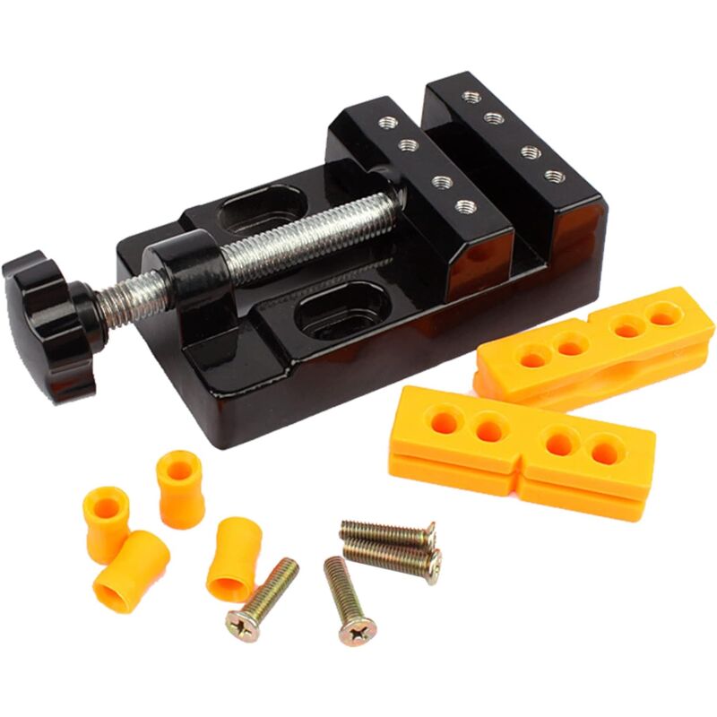 Universal Mini Banc Étau, Mini Étau Plat en Alliage D'aluminium, Olives Étau de Table Pour Bijoux Nucléaire à Fixer DIY Outil de Poterie Sculpture