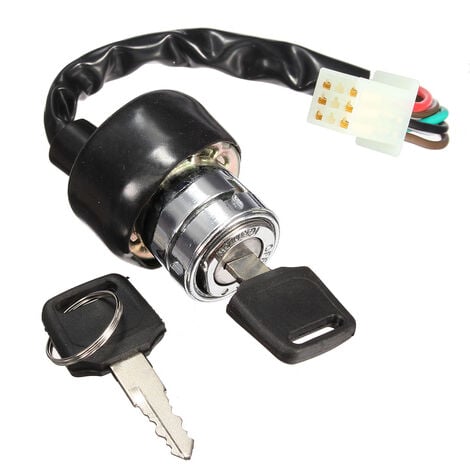 INSMA Universal Motorcycle ATV Off-Road Vehicles 6 Wire Ignition Switch with 2 Keys
