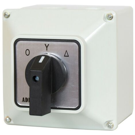 Universal-Nockenschalter 0-Y-T Drehschalter im Gehäuse 16A 230/400V 3 Phase 3 Positionen IP65