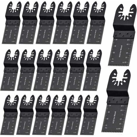 Universal oscillating saw blade for metal and wood - 20 pieces - 35 mm - Quick-release multi-tool for DeWalt, Craftsman, Bosch, Dremel, FEIN, Ridgid, TCH, Makita