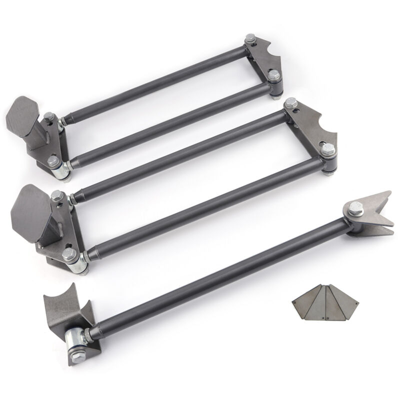Image of Universal Parallel 4 Link Kit Universal Weld on with Tubes Car Truck Tools