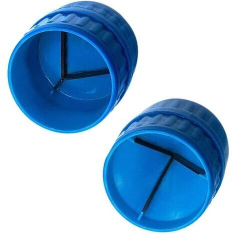 Universal Pipe Reamer Deburrer for Indoor and Outdoor Pipes, Multilayer Pipe Deburrer with Steel Blades, BCT-208 Blue
