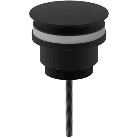 Universal Push Basin Waste Click Clack in Matt Black Finish