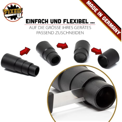 FIXEDBYU Universal ReduzierstÃ¼ck Absaug Adapter weich fÃ¼r Staubsauger Nass Trockensauger Mehrzwecksauger und Elektro Werkzeuge Schleifmaschinen SÃ¤gen