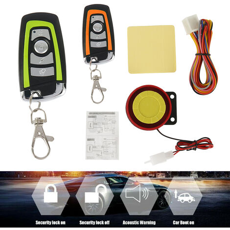 Universal Roller Anti-theft Sicherheit Alarmanlage Motorrad Alarm System Zwei-weg Mit Motor Starten Fernbedienung Schlüsselbund,CHINA