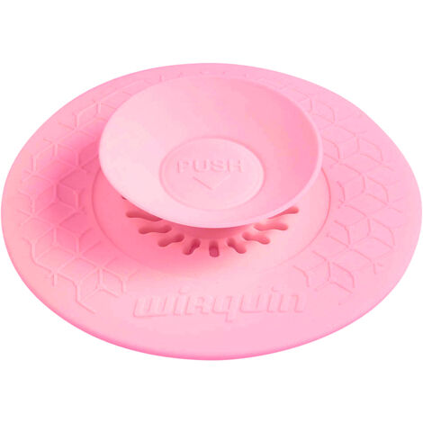 Universal-Silikonstopfen für Küchenspüle, rosa