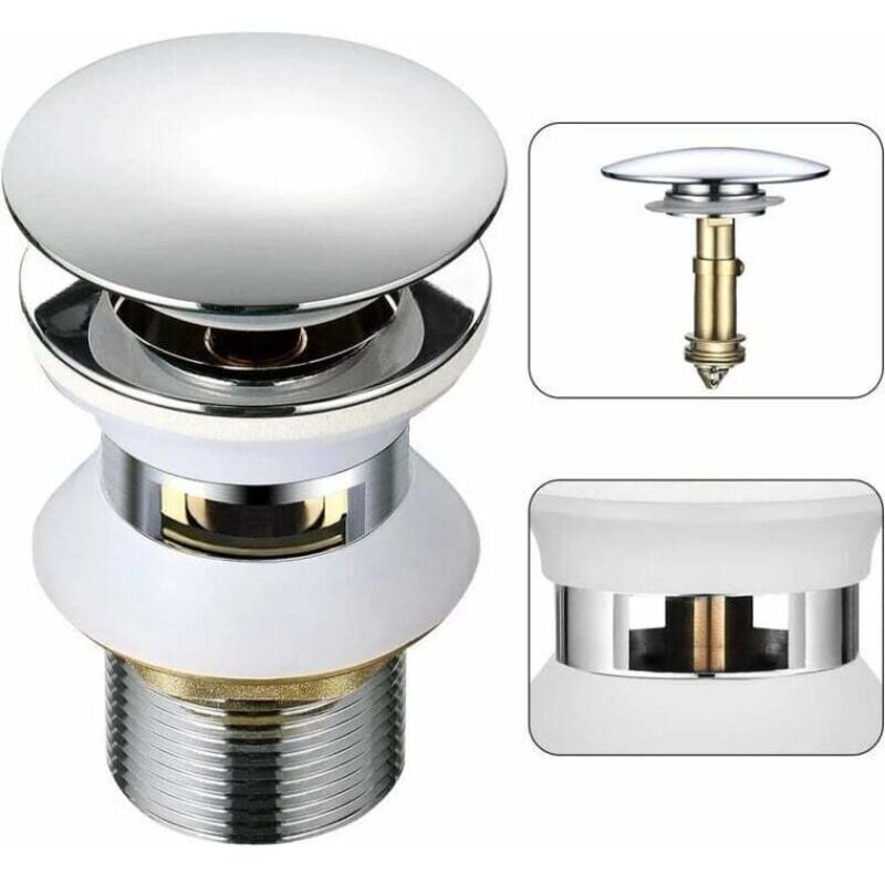 Image of Universal Sink Drain with Automatic Pop-Up&hellip;